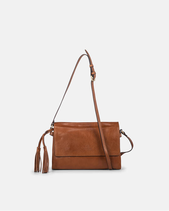 Shoulder bag with tassel NATURALE - Crossbody Bags - WOMEN'S BAGS | bagsCuoieria Fiorentina