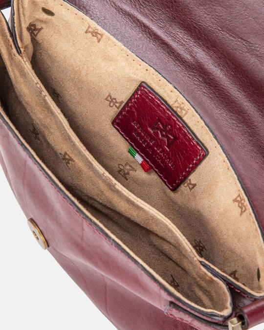 Warm and Colour Mini shoulder bag BORDEAUX - TRACOLLA - BORSE DONNA | BORSECuoieria Fiorentina