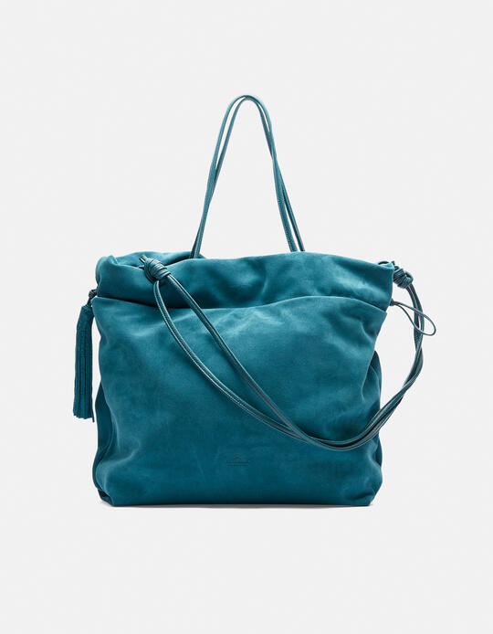 Air Large shopping bag PETROLIO - SHOPPING - WOMEN'S BAGS | bagsCuoieria Fiorentina