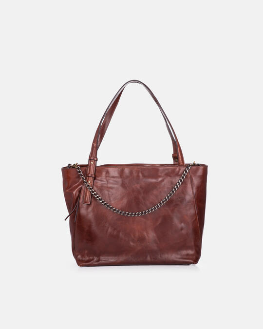 Shopping bag MARRONE - SHOPPING - WOMEN'S BAGS | bagsCuoieria Fiorentina