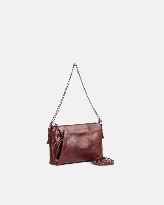 Clutch bag MARRONE - Crossbody Bags - WOMEN'S BAGS | bagsCuoieria Fiorentina