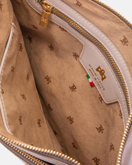 Blow lux maxi pochette PORCELLANA - Clutch Bags - WOMEN'S BAGS | bagsCuoieria Fiorentina