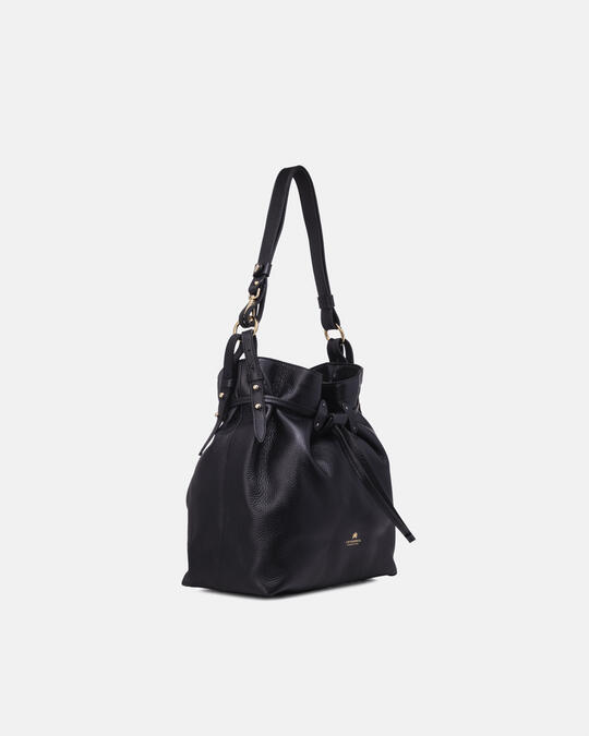 Large bucket bag NERO - Shoulder Bags - WOMEN'S BAGS | bagsCuoieria Fiorentina