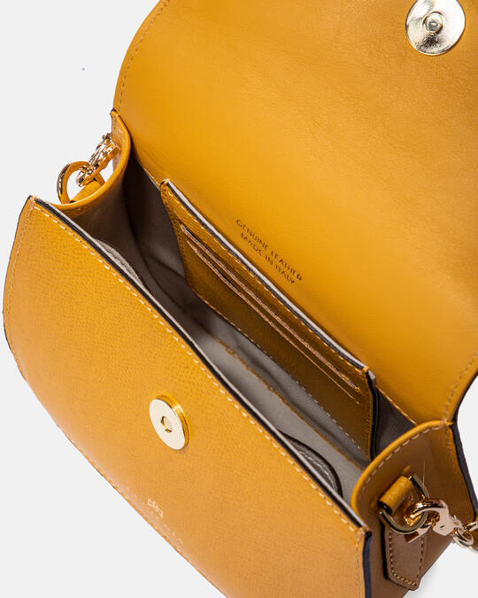 Victoria mini saddle GIALLO - Crossbody Bags - WOMEN'S BAGS | bagsCuoieria Fiorentina