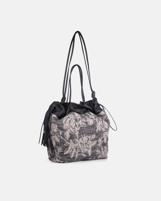 Air denim medium shopping NERO - SHOPPING - WOMEN'S BAGS | bagsCuoieria Fiorentina