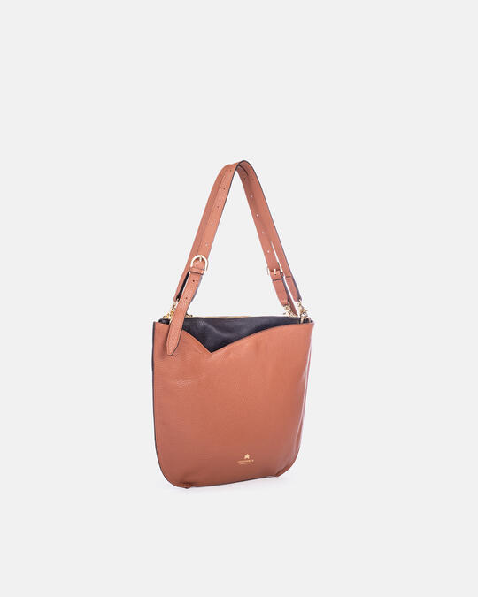 Luna Medium shopping hobo CARAMELBLAC K - Shoulder Bags - WOMEN'S BAGS | bagsCuoieria Fiorentina