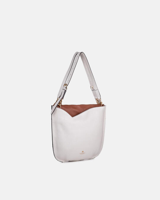 Luna Medium shopping hobo WHITECARAMEL - Shoulder Bags - WOMEN'S BAGS | bagsCuoieria Fiorentina