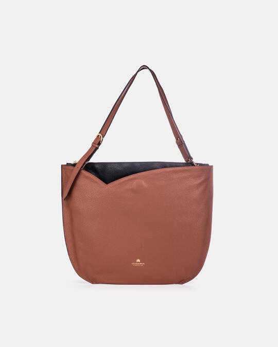 Luna Large shopping hobo CARAMELBLAC K - Shoulder Bags - WOMEN'S BAGS | bagsCuoieria Fiorentina