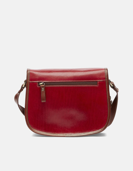 Leather Messenger bag ROSSOBICOLORE - Messenger Bags - WOMEN'S BAGS | bagsCuoieria Fiorentina
