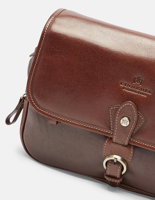 Big Leather messenger bag MARRONE - Messenger Bags - WOMEN'S BAGS | bagsCuoieria Fiorentina