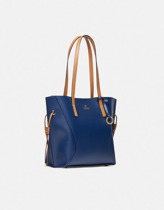 shopping bag in calf leather BLUCUOIO - SHOPPING - WOMEN'S BAGS | bagsCuoieria Fiorentina