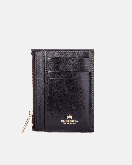 Blow Lux cart holder with zip NERO - Card Holders - Women's Wallets | WalletsCuoieria Fiorentina
