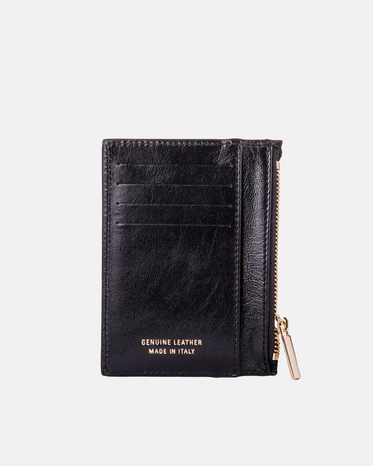 Blow Lux cart holder with zip NERO - Card Holders - Women's Wallets | WalletsCuoieria Fiorentina