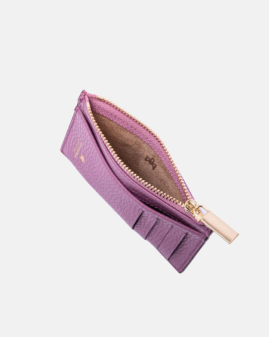 Card holder with zip HEATHER - Card Holders - Women's Wallets | WalletsCuoieria Fiorentina