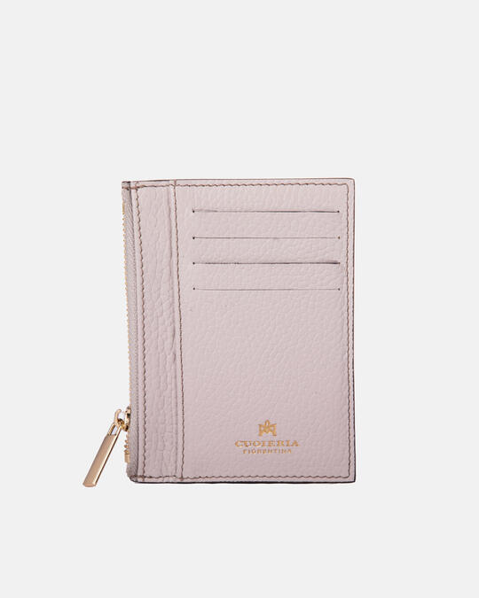 Card holder with zip PORCELLANA - Card Holders - Women's Wallets | WalletsCuoieria Fiorentina