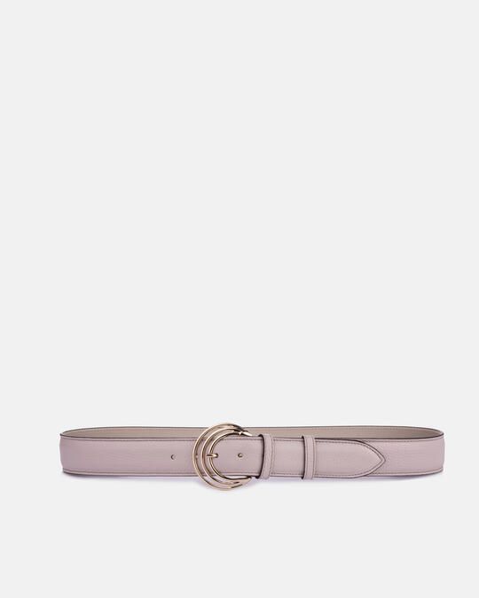Cintura alta con fibbia geometrica PORCELLANA - CINTURE DONNA | CINTURECuoieria Fiorentina