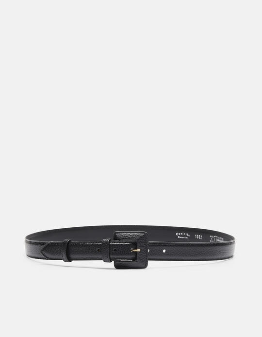 Belt with banded buckle NERO - Women's Belts | BeltsCuoieria Fiorentina