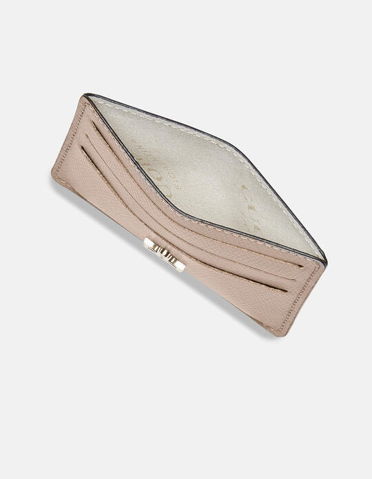 Bella credit car holder with space for banknotes LIGHT PINK - Card Holders - Women's Wallets | WalletsCuoieria Fiorentina