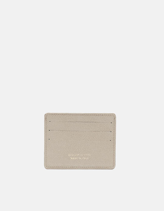Bella credit car holder with space for banknotes TAUPE CHIARO - Card Holders - Women's Wallets | WalletsCuoieria Fiorentina