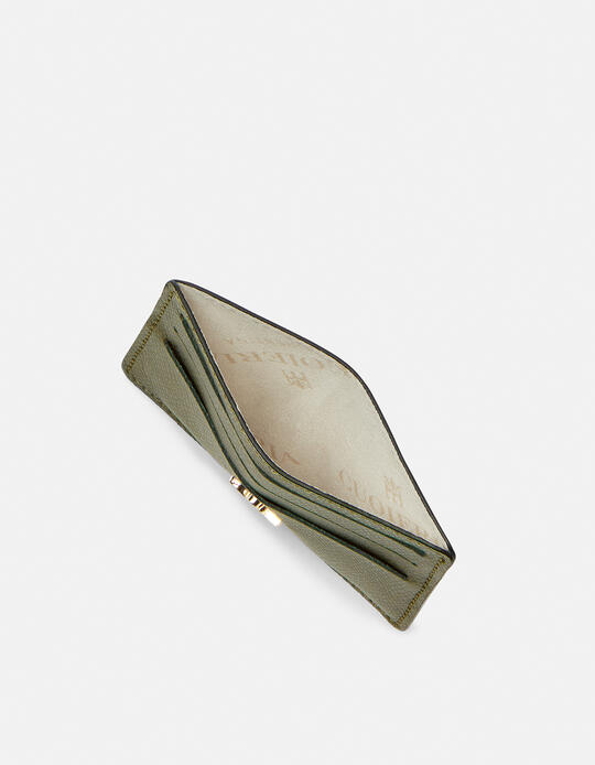 Bella credit car holder with space for banknotes VERDE - Card Holders - Women's Wallets | WalletsCuoieria Fiorentina