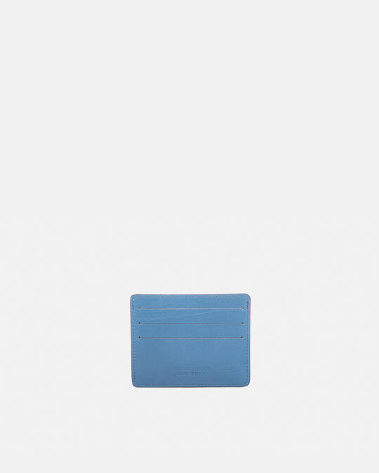 Card holder with banknote holder DENIM - Card Holders - Women's Wallets | WalletsCuoieria Fiorentina