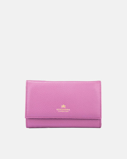 Velvet big wallet bifold HEATHER - Women's Wallets - Women's Wallets | WalletsCuoieria Fiorentina