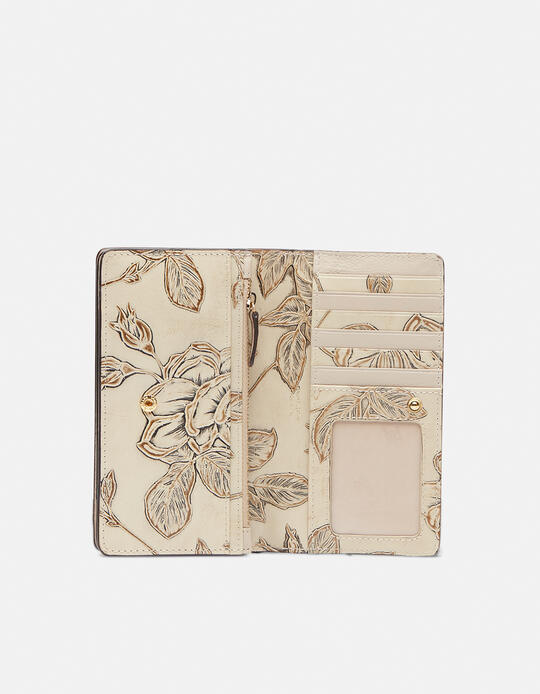 Mimì clutch wallet in printed calfskin Mimì TAUPE - Women's Wallets - Women's Wallets | WalletsCuoieria Fiorentina