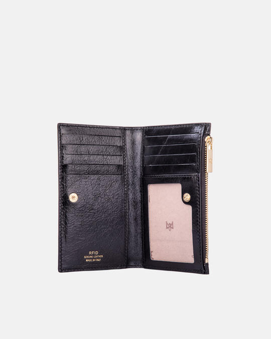 Blow Lux card holder with coin pocket NERO - Women's Wallets - Women's Wallets | WalletsCuoieria Fiorentina