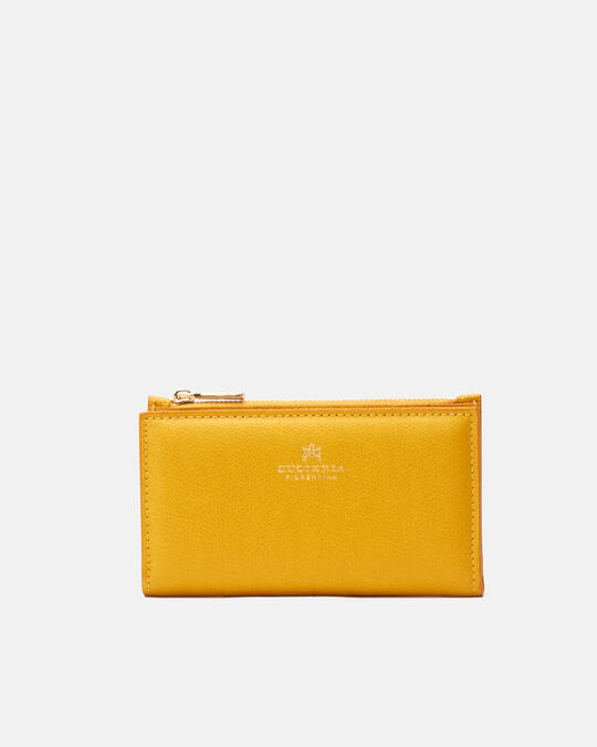 Alice credit card holder with coin purse GIALLO - Women's Wallets - Women's Wallets | WalletsCuoieria Fiorentina