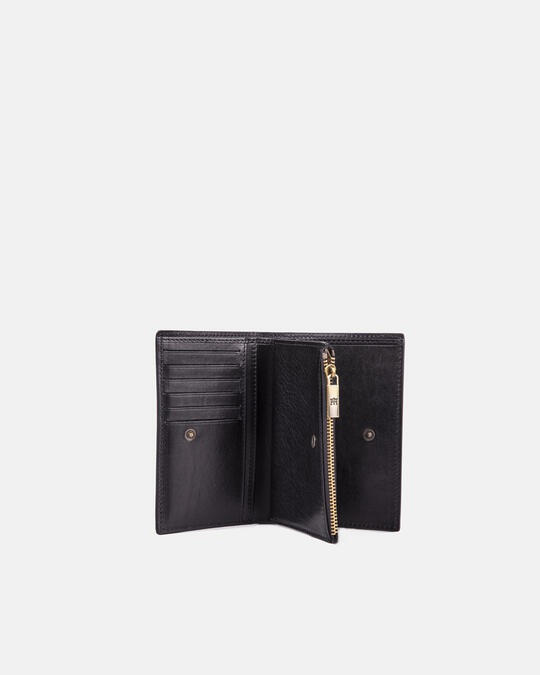 Wallet with central zip NERO - Women's Wallets - Women's Wallets | WalletsCuoieria Fiorentina