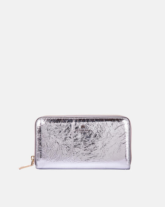 Glam zip around wallet ARGENTO - Women's Wallets - Women's Wallets | WalletsCuoieria Fiorentina