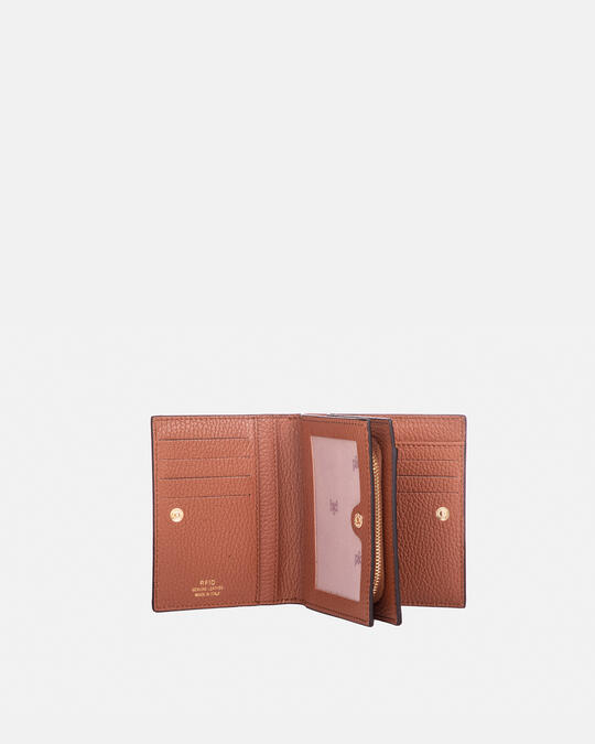 Small wallet with coin purse CARAMEL - Women's Wallets - Women's Wallets | WalletsCuoieria Fiorentina