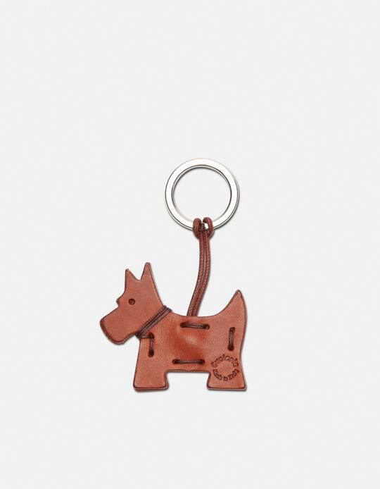 Dog Leather Keychain MARRONE - Key holders - Women's Accessories | AccessoriesCuoieria Fiorentina