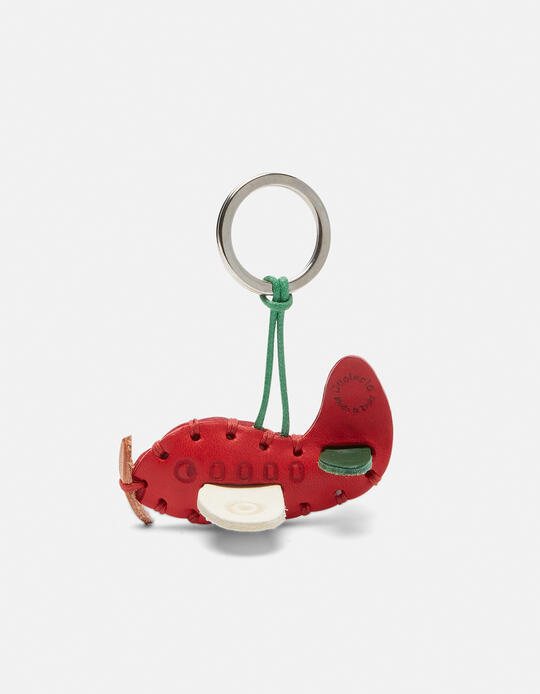 AIRPLANE LEATHER KEYCHAIN ROSSO - Key holders - Women's Accessories | AccessoriesCuoieria Fiorentina