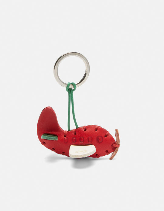 AIRPLANE LEATHER KEYCHAIN ROSSO - Key holders - Women's Accessories | AccessoriesCuoieria Fiorentina