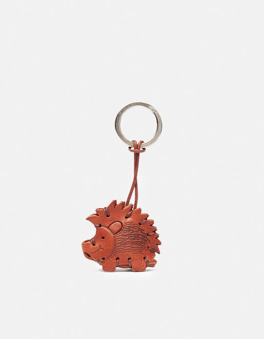 Curly leather keyring MARRONE - Key holders - Women's Accessories | AccessoriesCuoieria Fiorentina