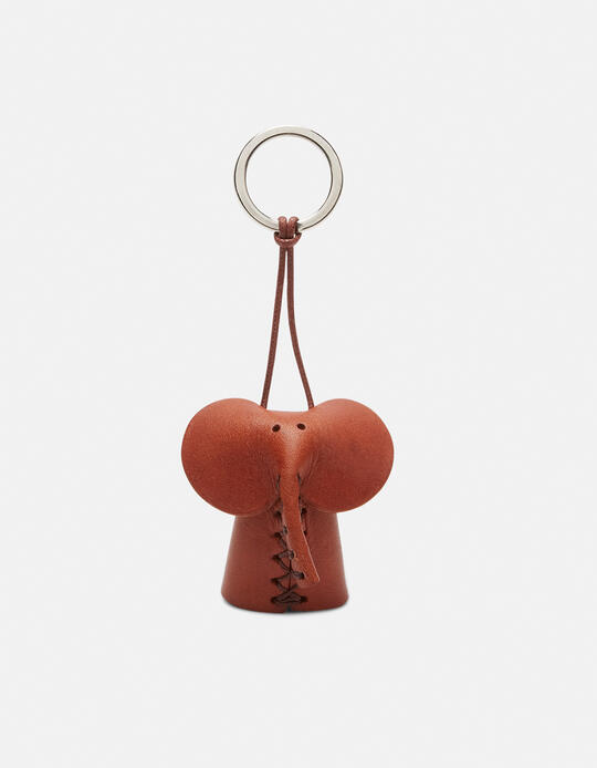 Elefant  Leather keychain MARRONE - Key holders - Women's Accessories | AccessoriesCuoieria Fiorentina