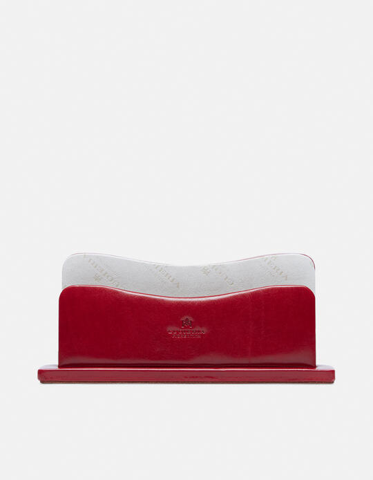 Vegetable tanned leather letter holder ROSSO - Office | AccessoriesCuoieria Fiorentina