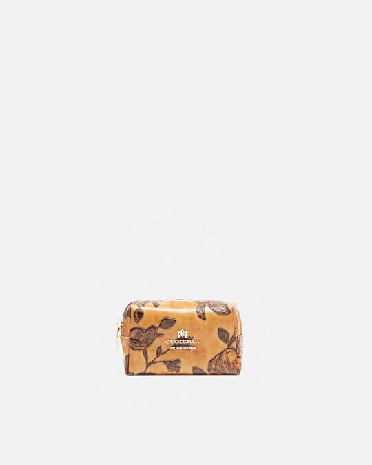 Calfskin printed Beauty-Case Mimì BEIGE - Make Up Bags - Women's Accessories | AccessoriesCuoieria Fiorentina