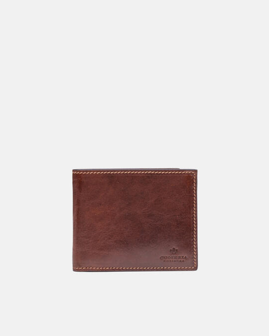 Warm and color wallet with flap MARRONE - Women's Wallets - Men's Wallets | WalletsCuoieria Fiorentina