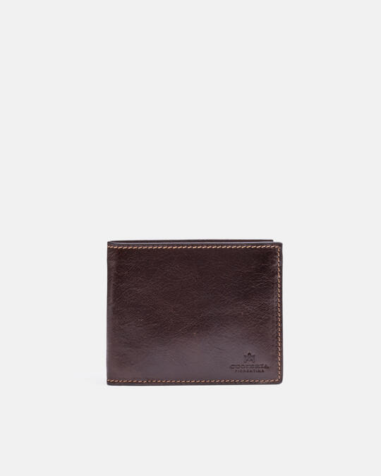 Warm and color wallet with flap TESTA DI MORO - Men Bestseller | BestsellerCuoieria Fiorentina