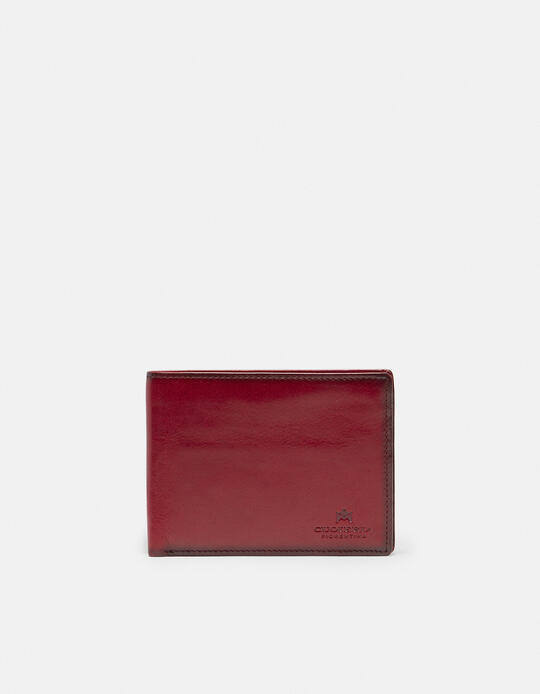Anti-rfid Warm and Color wallet with leather coin case ROSSO - Women's Wallets - Men's Wallets | WalletsCuoieria Fiorentina