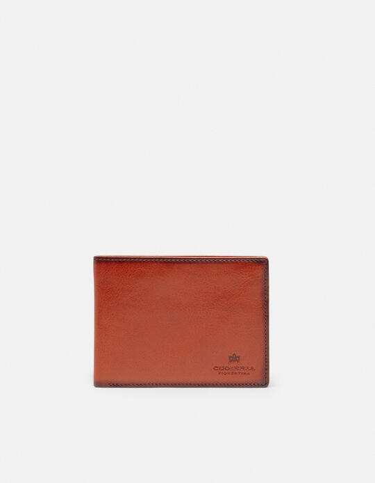 Leather Warm and Color Anti-RFid Wallet ARANCIO - Women's Wallets - Men's Wallets | WalletsCuoieria Fiorentina