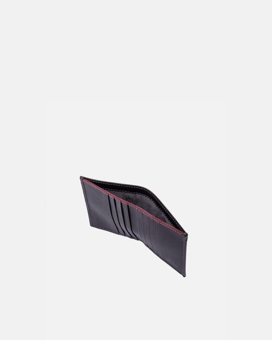 Velvet Anti-Rfid credit card holder NEROBORDEAUX - Women's Wallets - Men's Wallets | WalletsCuoieria Fiorentina