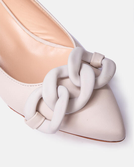 Ballerina con catena PORCELLANA - Women Shoes | ShoesCuoieria Fiorentina