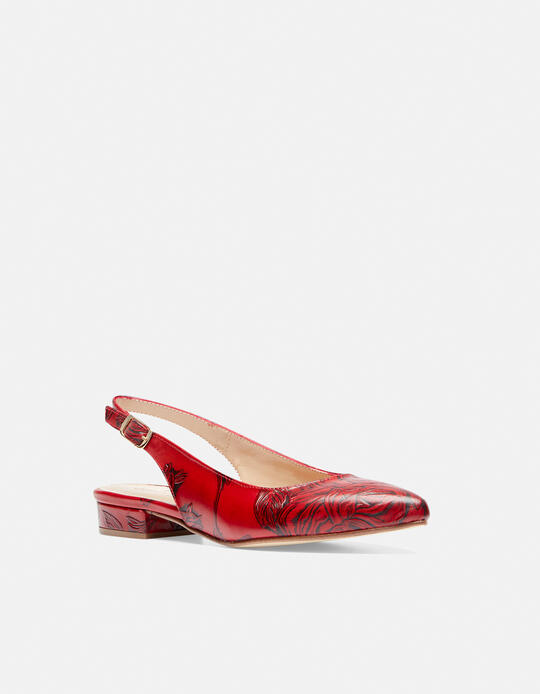 Slingback Mimi ROSSO - Women Shoes | ShoesCuoieria Fiorentina