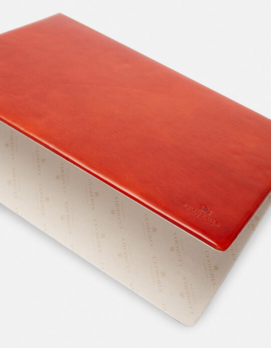 Desk pad Warm and Colour in vegetable tanned leather ARANCIO - Office | AccessoriesCuoieria Fiorentina