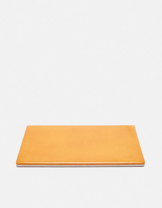 Desk pad Warm and Colour in vegetable tanned leather GIALLO - Office | AccessoriesCuoieria Fiorentina