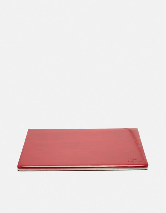 Desk pad Warm and Colour in vegetable tanned leather ROSSO - Office | AccessoriesCuoieria Fiorentina