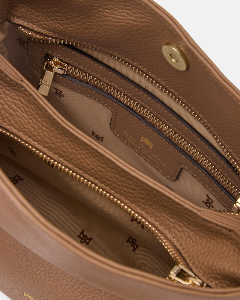 Velvet borsa a spalla piccola con tracolla estensibile Desert  - Borse A Spalla - Borse Donna - Borse - Cuoieria Fiorentina